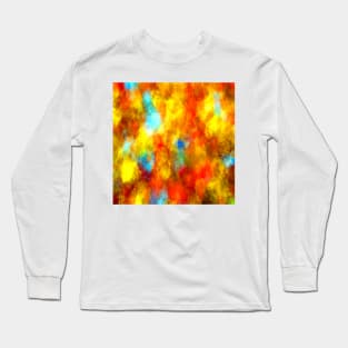 Orange Marble Distorted 1 Long Sleeve T-Shirt